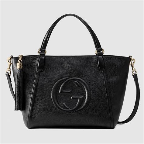 gucci soho leather top-handle satchel bag|gucci soho shoulder bag large.